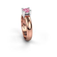 Afbeelding van Ring Fleur<br/>585 rosé goud<br/>Roze saffier 4.7 mm