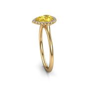 Image of Engagement ring seline per 1<br/>585 gold<br/>Yellow sapphire 7x5 mm
