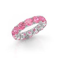 Bild von Ring vivienne 5.0<br/>585 Weißgold<br/>Pink Saphir 5 mm