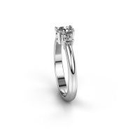 Image de Bague de fiançailles Karie<br/>585 or blanc<br/>Zircone 5x3 mm