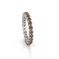 Image of Stackable ring Michelle full 2.7 950 platinum brown diamond 1.92 crt