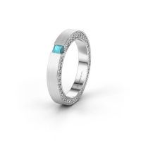 Image de Alliance WH2140L14B<br/>585 or blanc ±3&comma;5x2 mm<br/>Topaze bleue