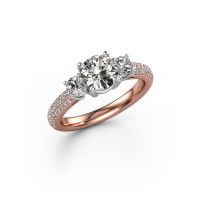 Image of Engagement Ring Marielle Rnd<br/>585 rose gold<br/>Diamond 1.67 Crt