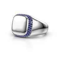Image of Men's ring Pascal 950 platinum sapphire 1.1 mm
