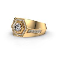 Image of Men's ring sjoerd<br/>585 gold<br/>diamond 0.930 crt