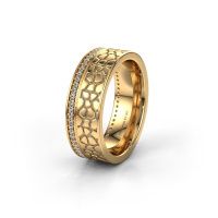 Afbeelding van Trouwring WH2070L17C 585 goud zirkonia ±7x2.2 mm