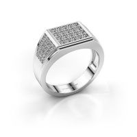 Image de Bague pour homme Tim<br/>950 platine<br/>Zircone 1.5 mm