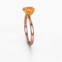 Image of Engagement Ring Crystal Ovl 1<br/>585 rose gold<br/>Citrin 8x6 mm