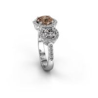 Afbeelding van Ring Lacie 950 platina bruine diamant 2.242 crt