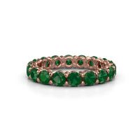 Bild von Ring heddy rnd 3.4<br/>585 Roségold<br/>Smaragd 3.4 mm