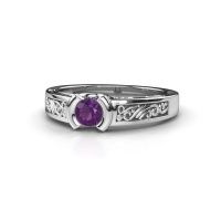 Bild von Verlobungsring elena<br/>585 Weißgold<br/>Amethyst 4 mm