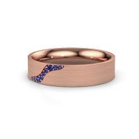 Image of Wedding ring WH2100L46BM<br/>585 rose gold ±6x2 mm<br/>Sapphire