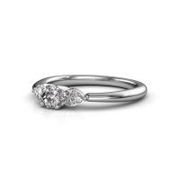 Afbeelding van Verlovingsring Chanou RND 950 platina diamant 0.72 crt