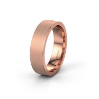 Image of Wedding ring WH0100M16BM<br/>585 rose gold ±6x2 mm