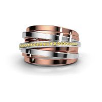 Image de Bague Swinda<br/>585 or rose<br/>Saphir jaune 1 mm