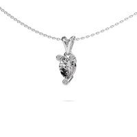 Image of Necklace Cornelia Pear 950 platinum lab grown diamond 0.665 crt