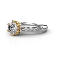Image of Engagement ring shan<br/>585 white gold<br/>Diamond 1.00 crt
