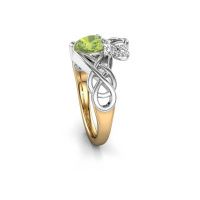 Image of Ring Lucie 585 gold peridot 6 mm