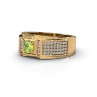 Image of Men's ring marcel<br/>585 gold<br/>Peridot 5 mm