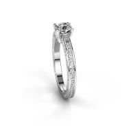 Afbeelding van Verlovingsring Claudette 1 585 witgoud diamant 0.50 crt