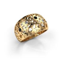 Image de Bague Jaylinn 2<br/>585 or jaune<br/>Zircone 2.2 mm