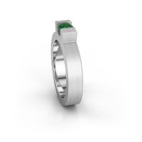 Afbeelding van Ring Leena 1<br/>950 platina<br/>Smaragd 4.2 mm