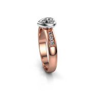Afbeelding van Verlovingsring Lieke Heart 585 rosé goud diamant 0.59 crt