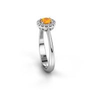 Image de Bague de fiançailles Anca<br/>585 or blanc<br/>Citrine 4.2 mm