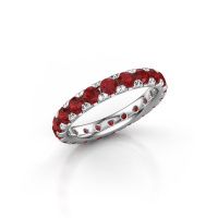 Image of Stackable Ring Jackie 3.0<br/>950 platinum<br/>Ruby 3 mm
