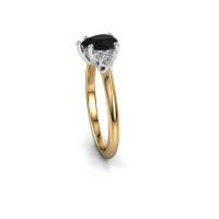 Afbeelding van Verlovingsring Felipa per 585 goud zwarte diamant 1.115 crt