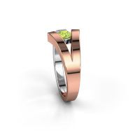 Afbeelding van Ring Sofia<br/>585 rosé goud<br/>Peridoot 3.7 mm