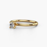 Image of Engagement Ring Crystal Rnd 1<br/>585 gold<br/>Diamond 0.30 crt