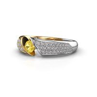 Image of Ring Hojalien 3<br/>585 gold<br/>Yellow sapphire 4 mm