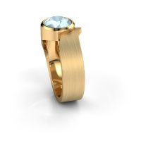 Afbeelding van Ring Nakia 585 goud aquamarijn 8 mm