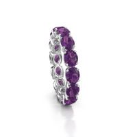 Bild von Ring vivienne ovl 5x4<br/>585 Weißgold<br/>Amethyst 5x4 mm
