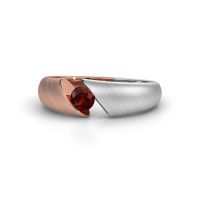 Image de Bague de fiançailles Hojalien 1<br/>585 or rose<br/>Grenat 4 mm