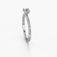 Image of Engagement Ring Crystal Rnd 2<br/>950 platinum<br/>Diamond 0.43 crt