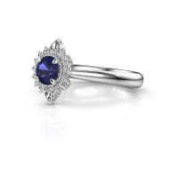 Image of Engagement ring Susan 585 white gold sapphire 5 mm