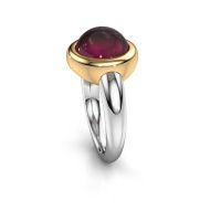 Afbeelding van Ring Jenae<br/>585 witgoud<br/>Rhodoliet 10 mm