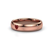 Image of Friendship ring WH0101L35BPHRT<br/>585 rose gold ±5x2 mm<br/>Ruby