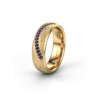 Image of Wedding ring WH2060L36CM<br/>585 gold ±6x2.2 mm<br/>Sapphire