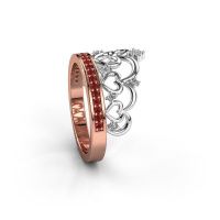 Image of Ring Kroon 2 585 rose gold ruby 1.2 mm