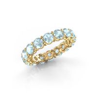 Bild von Vorsteckring heddy rnd 4.0<br/>585 Gold<br/>Aquamarin 4 mm