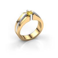 Image of Men's ring kiro<br/>585 gold<br/>Yellow sapphire 5 mm