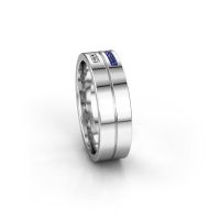 Image of Wedding ring WH0207L16AP<br/>950 platinum ±6x1.7 mm<br/>Sapphire