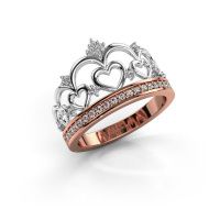 Image of Ring Kroon 2 585 rose gold diamond 0.238 crt