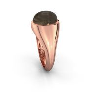 Afbeelding van Ring Zaza 585 rosé goud rookkwarts 10x8 mm