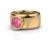 Afbeelding van Ring Klarinda<br/>585 goud<br/>Roze saffier 7 mm