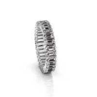 Bild von Vorsteckring heddy eme 4x2<br/>950 Platin<br/>diamant 4.95 crt
