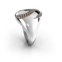 Image de Bague Vilma<br/>585 or blanc<br/>Diamant brun 0.333 crt